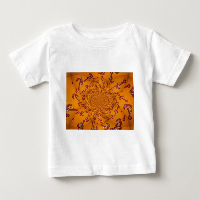 Camiseta De Bebé Impresión de arte de ancla Kaleidoscope (Anverso)