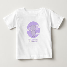 Camiseta De Bebé Impresión de arte de guarnición de elefante pequeñ