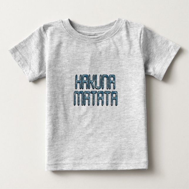 Camiseta De Bebé Impresión de arte de Hakuna Matata 3D (Anverso)