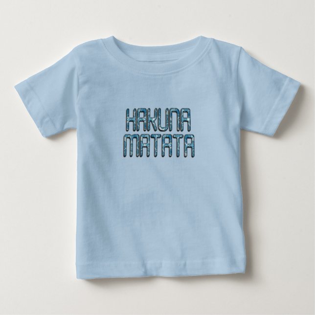 Camiseta De Bebé Impresión de arte de Hakuna Matata 3D (Anverso)