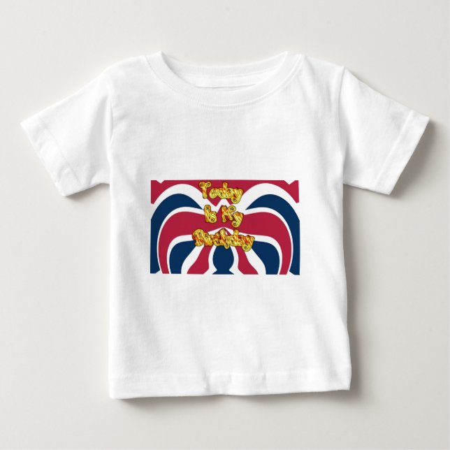 Camiseta De Bebé Impresión de arte de los regalos de cumpleaños bri (Anverso)