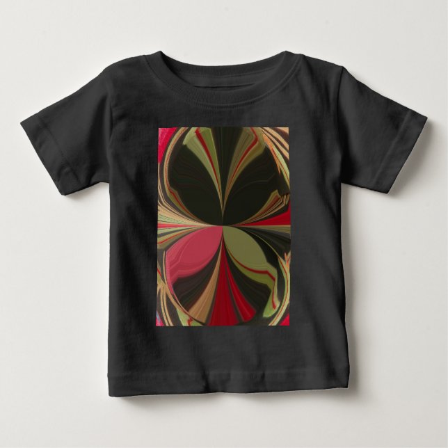 Camiseta De Bebé Impresión de arte Edgy Earth Kaleidoscope (Anverso)