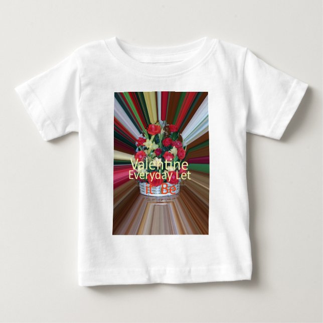 Camiseta De Bebé Impresión de arte el día de San Valentín (Anverso)