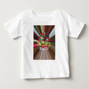Camiseta De Bebé Impresión de arte el día de San Valentín