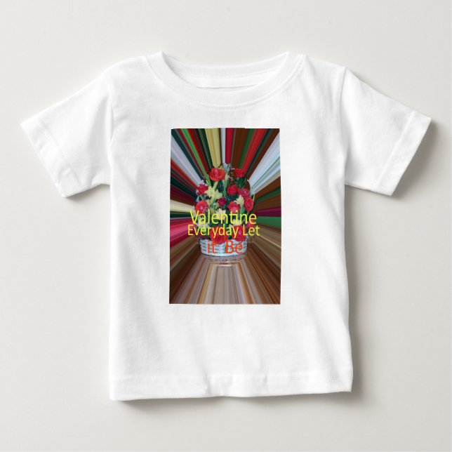 Camiseta De Bebé Impresión de arte el día de San Valentín (Anverso)