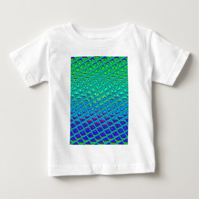 Camiseta De Bebé Impresión de arte en el estilo de la sirena azul i (Anverso)
