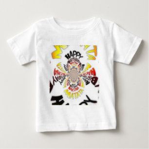 Camiseta De Bebé Impresión de arte en el kaleidoscope de cumpleaños