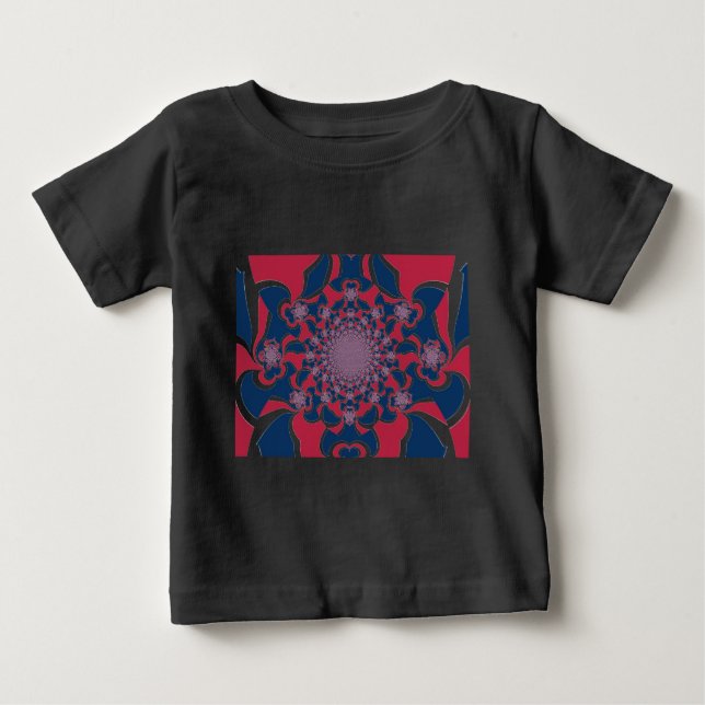 Camiseta De Bebé Impresión de arte en Kaleidoscope (Anverso)