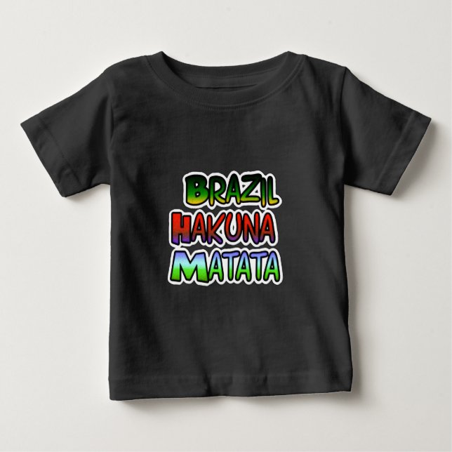 Camiseta De Bebé Impresión de arte Hakuna Matata (Anverso)