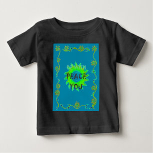 Camiseta De Bebé Impresión de arte Paz sea contigo