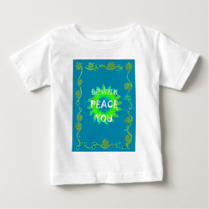 Camiseta De Bebé Impresión de arte Paz sea contigo