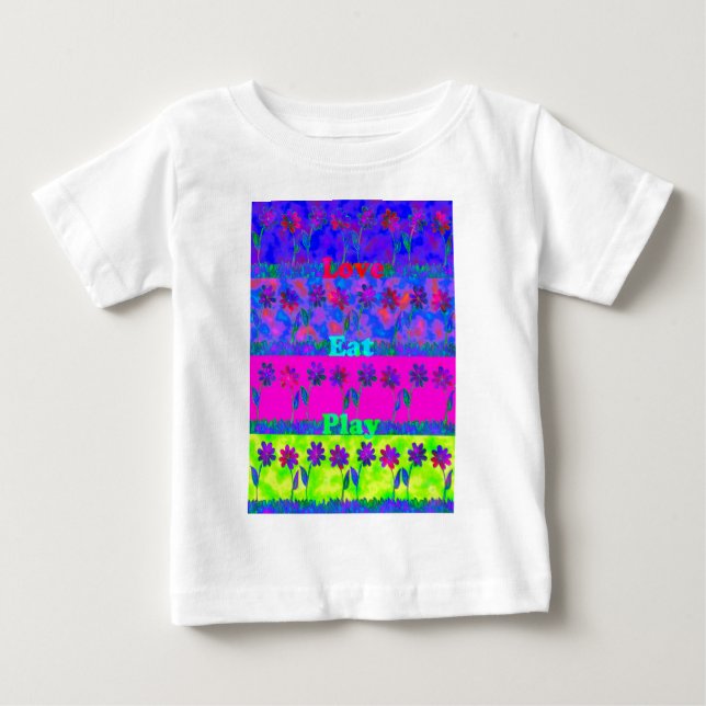 Camiseta De Bebé Impresión de arte vibrante con motivación "Come Lo (Anverso)
