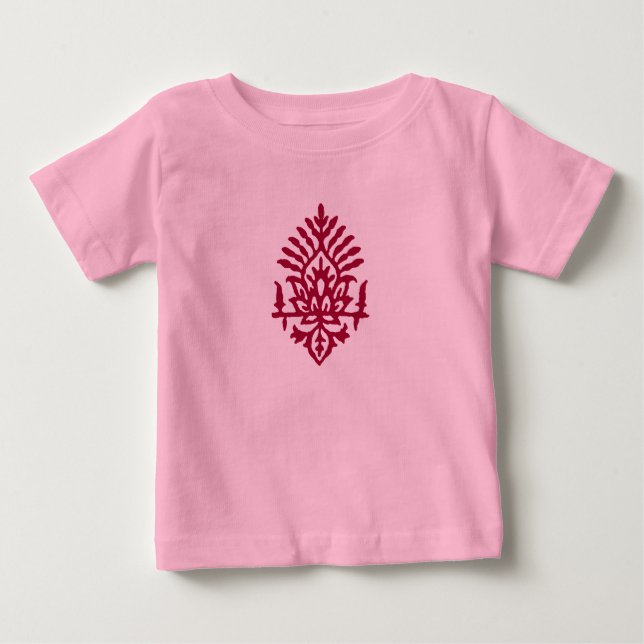 Camiseta De Bebé Impresión de bloques Boho India (Anverso)