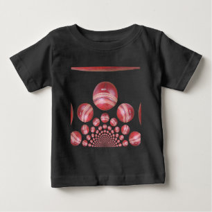 Camiseta De Bebé Impresión de bolas de cricket para aficionados al 