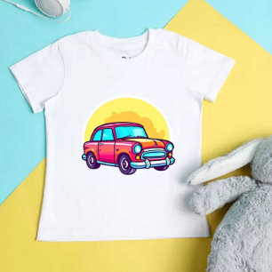 Camiseta De Bebé Impresión de coches maravillosos niños modernos y
