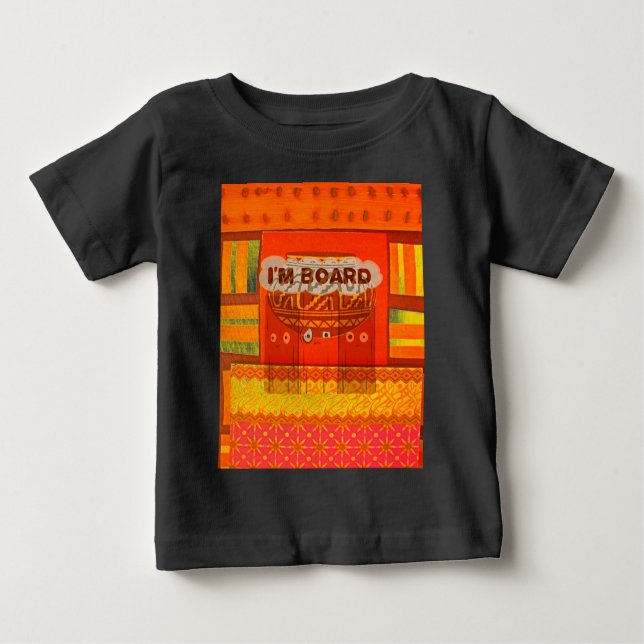 Camiseta De Bebé Impresión de colores tradicionales africanos rojos (Anverso)