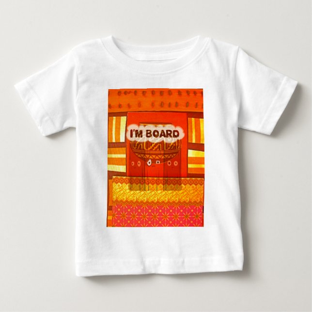 Camiseta De Bebé Impresión de colores tradicionales africanos rojos (Anverso)