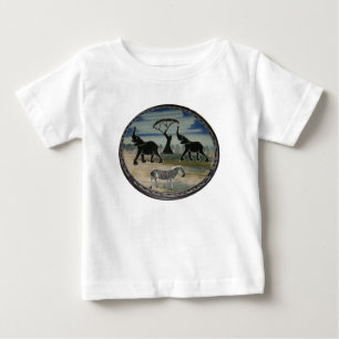 Camiseta De Bebé Impresión de elefantes africanos