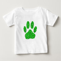 Impresión de hojas de perro de follaje verde