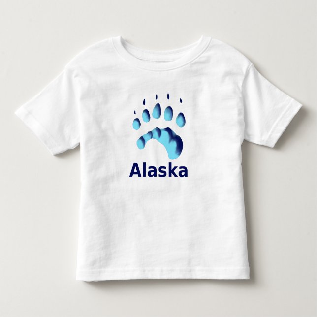 Camiseta De Bebé Impresión de la hoja de oso polar (Anverso)