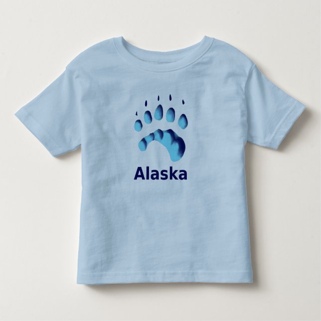 Camiseta De Bebé Impresión de la hoja de oso polar (Anverso)