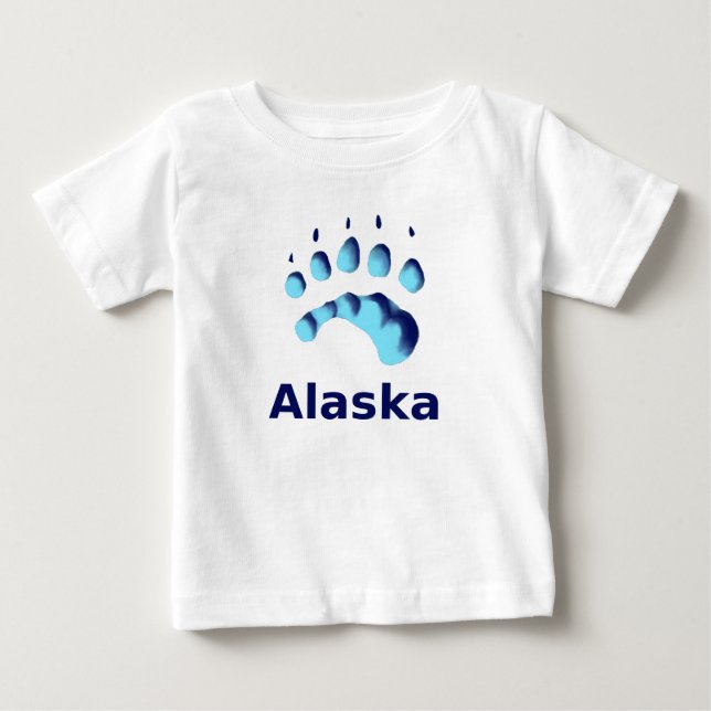Camiseta De Bebé Impresión de la hoja de oso polar (Anverso)