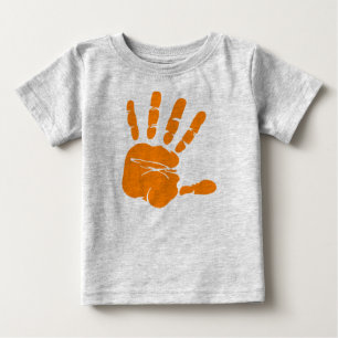 Camiseta De Bebé Impresión de mano