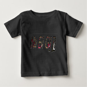 Camiseta De Bebé Impresión de texto bigiji
