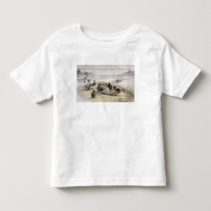Camiseta De Bebé Impresión de un campo ocupado por Homo habilis