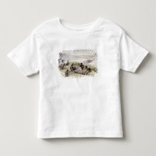 Camiseta De Bebé Impresión de un campo ocupado por Homo habilis