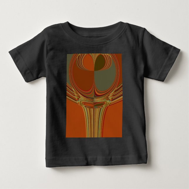 Camiseta De Bebé Impresión del arte contemporáneo tradicional de la (Anverso)