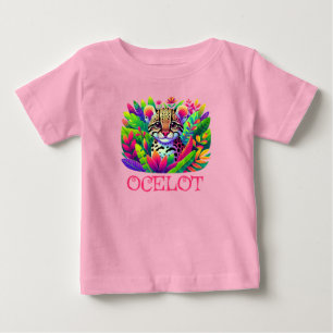 Camiseta De Bebé Impresión en color sobre el óleo