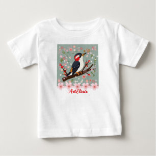 Camiseta De Bebé Impresión floral de Woodpecker