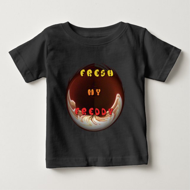 Camiseta De Bebé Impresión fresca de mi Freddy Art (Anverso)
