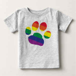 Camiseta De Bebé Impresión gay-Pride-Paw