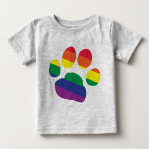 Camiseta De Bebé Impresión gay-Pride-Paw