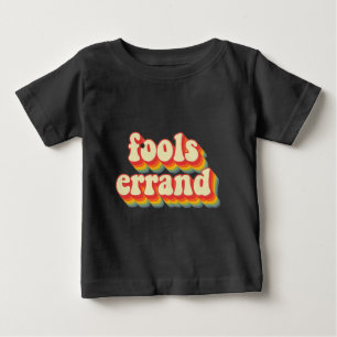 Camiseta De Bebé Impresión gráfica negrita #2 "Error de tontos"