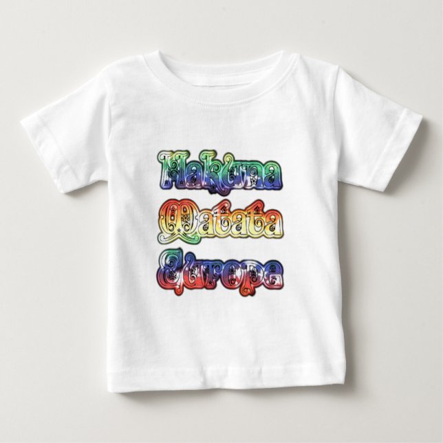 Camiseta De Bebé Impresión/gráfico de arte Hakuna Matata Europe (Anverso)