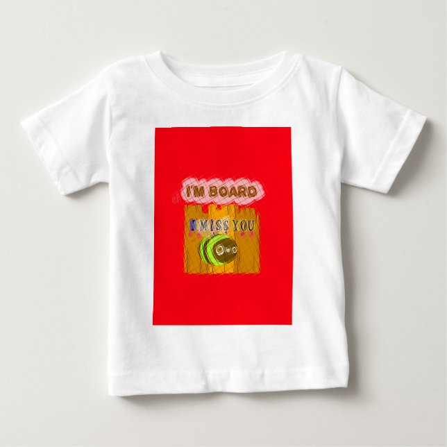 Camiseta De Bebé Impresión Quirky Bee Art (Anverso)