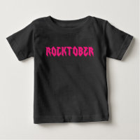 Impresión rosa de la música rock de octubre