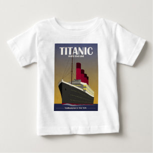 Camiseta De Bebé Impresión Titanic Ocean Liner Art Deco