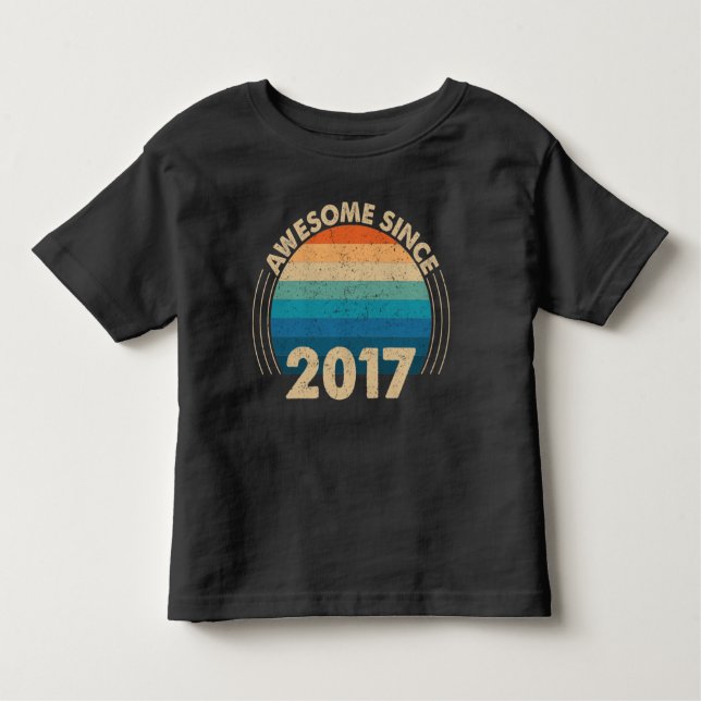 Camiseta De Bebé impresionante desde 2017 (Anverso)