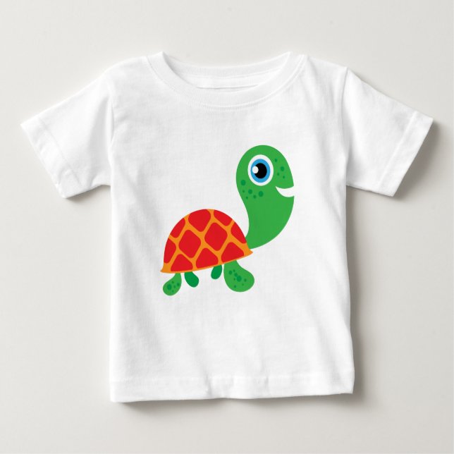 Camiseta De Bebé Impresionante tortuga (Anverso)