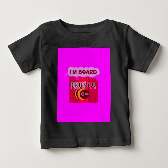 Camiseta De Bebé Imprimir arte de abee de tablero (Anverso)