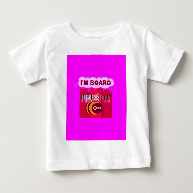 Camiseta De Bebé Imprimir arte de abee de tablero (Anverso)