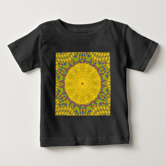 Camiseta De Bebé Imprimir arte de patrón egipcio (Anverso)