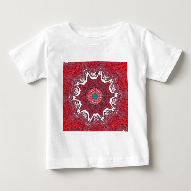 Camiseta De Bebé Imprimir arte de patrón tribal étnico sindhi (Anverso)