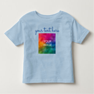 Camiseta De Bebé Imprimir doble cara Añadir texto subir foto bebé a
