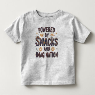 Camiseta De Bebé Impulsado por la Imaginación de Snacks Cita Divert