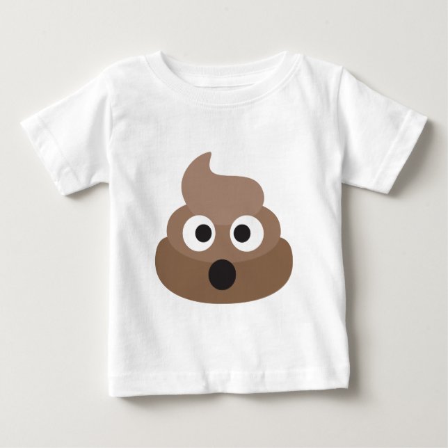 Camiseta De Bebé Impulso chocado hilarante de la emoji (Anverso)